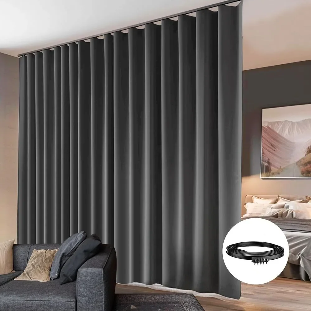 Room Dividers Blackout Curtains Track Ceiling Mount Ceiling Track for Curtain...